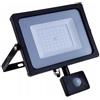 V-TAC PRO VT-30-S faro led 30W ultra slim nero con sensore PIR bianco caldo 3000K IP65 - SKU 460