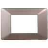 ETTROIT Placca compatibile Vimar Plana 3 moduli plastica colore bronzo Ettroit EV83310