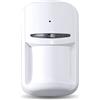 U-PROX Rilevatore volumetrico combinato PIR effetto tenda e rottura vetri senza fili wireless 868MHz 10m colore bianco U-Prox PIR COMBI VB