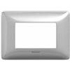 BTICINO Placca Matix 3 moduli - Silver / Argento AM4803MSL