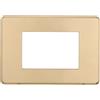 ETTROIT AN87311 Placca 3P Slim Sottile Serie Moon Colore Oro Compatibile Con Bticino Axolute Air