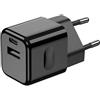 V-TAC VT-5320-B caricabatteria USB ricarica rapida 20W 1 PD+1 QC 3A adattatore da viaggio nero- sku 6677
