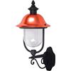 V-TAC VT-853 Portalampada wall light lanterna da giardino Facing-up alluminio nero e calotta in rame E27 IP44 - sku 7532