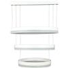 V-TAC VT-82-3-W lampadario led a sospensione ad anelli 86W in metallo con 3 cerchi colore bianco luce 3000k dimmerabile - 213989