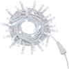 ETTROIT Catena Luminosa 100 LED, 10Mt, Luce Bianca, Cavo Bianco, IP65, Prolungabile, Effetto Flash , ghirlanda nataliza, negozi, balcone