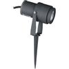 V-TAC VT-857 faretto led picchetto giardino cob 12W orientabile colore grigio IP65 luce bianco naturale 4000K - SKU 217551