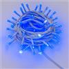ETTROIT Catena Luminosa 100 LED, 10Mt, Luce Blu, Cavo Bianco, IP65, Prolungabile, Effetto Flash Bianco, ghirlanda nataliza, negozi, balcone