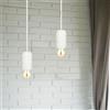 V-TAC VT-7668 Lampadario pendente 1MT E27 in calcestruzzo Ф50mm IP20 bianco - SKU 3746