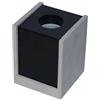 V-TAC VT-860 Portafaretto soffitto quadrato in gesso grigio con bordo metallo nero per 1xGU10-GU5.3 - sku 3143