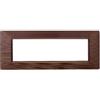 ETTROIT Placca compatibile Vimar Plana 7 moduli plastica colore bronzo satinato Ettroit EV85610