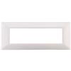 ETTROIT Placca compatibile Vimar Plana 7 moduli plastica colore bianco satinato Ettroit EV85601