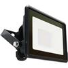 V-TAC VT-128 faro led 20W chip samsung SMD bianco freddo 6500K slim alluminio nero box derivazione IP65 - SKU 20309