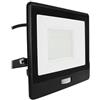 V-TAC VT-158S-1 faro led 50W chip samsung con sensore di movimento PIR e crepuscolare bianco freddo 6500K slim alluminio nero IP65 - SKU 20291
