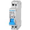 ETTROIT Interruttore magnetotermico 1P+N 6A 4.5Ka 220V 1 Modulo DIN JX150640