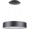 V-TAC VT-25-1-B lampadario led rotondo a sospensione 20W forma circolare anello sospeso luce bianco caldo 3000K dimmerabile nero - SKU 3993