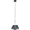 V-TAC VT-7401 Lampadario a sospensione con portalampada E27 in metallo forma prisma colore nero - sku 3944