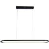 V-TAC VT-7821 Lampadario LED 24W plafoniera ovale sospesa 80*100cm design moderno colore nero luce 4000K - 10045