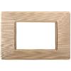 ETTROIT Placca compatibile Vimar Plana 3 moduli plastica colore oro satinato Ettroit EV85311