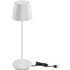 V-TAC Lampada LED da Tavolo 1.5W a batteria in alluminio con caricatore Wireless - Touch Dimmerabile 3000K IP54 - 23445