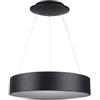 V-TAC VT-32-1-B lampadario led rotondo a sospensione 30W forma circolare anello sospeso luce bianco caldo 3000K dimmerabile nero - SKU 3996