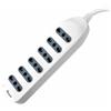 V-TAC Multipresa ciabatta 6 posti prese/bipasso 10/16A standard italiano con attacco a parete - sku 8709