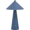 V-TAC Lampada LED da Tavolo 3W ricaricabile USB C in metallo con cover in pelle colore Blu Touch Dimmerabile 3in1 - 23414