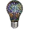 V-TAC VT-2203 Lampadina led effetto 3D 3W E27 A60 bianco caldo 3000K filamento in vetro cromato - SKU 212704