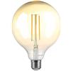 V-TAC VT-2018 Lampadina globo led filamento 8W vintage E27 ambrata G125 dimmerabile luce 2200k sku 217155