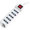 V-TAC Multipresa ciabatta 5 posti prese/bipasso 10/16A standard italiano interruttore luminoso - sku 8741