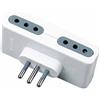 V-TAC Adattatore multiplo quadriplo con prese 2P+T 10A standard italiano - sku 8725