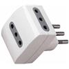 V-TAC Adattatore multiplo triplo 3 prese 2P+T 10A standard italiano - sku 8721
