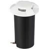 V-TAC VT-1171 Faretto calpestabile segnapasso led 1W interrato 4 fasci bianco caldo 3000K rotondo in alluminio bianco IP67 - sku 211469