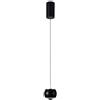 V-TAC VT-7830 Lampadario LED 9W ovale a sospensione forma campana design Moderno 10*10*100cm Colore Nero 4000K - 10077