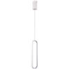 V-TAC VT-7829 Lampadario LED 13W ovale a sospensione dal Design Moderno 10*70*153cm Colore bianco 4000K - 10091
