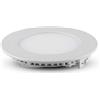 V-TAC Mini Pannello LED da incasso rotondo 18W luce bianco naturale 4000K 1400LM 210mm sku 214861