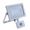 V-TAC PRO VT-20-S faro led 20W ultra slim bianco con sensore PIR bianco freddo 6400K IP65 - SKU 450