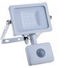 V-TAC PRO VT-10-S faro led 10W ultra slim bianco con sensore PIR bianco freddo 6400K IP65 - SKU 435