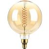 V-Tac VT-2158D Lampadina globo 8W E27 XL G200 doppio filamento spirale vetro ambrato 1800K Dimmerabile - sku 217462