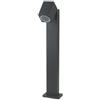 V-TAC VT-7612 Portalampada da giardino con fissaggio a terra alluminio nero 1xGU10 ruotabile IP44 - sku 7554