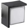 V-TAC VT-827 Lampada LED 12W da parete plafoniera quadrata colore nero bianco naturale 4000K IP65 - sku 218540