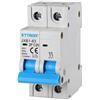 ETTROIT Interruttore magnetotermico automatico 2P 20A 220V 2 Moduli DIN JX122060