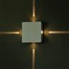 V-TAC VT-704 Lampada LED 4W da parete quadrato bianco wall light bianco naturale 4000K IP65 - SKU 218210