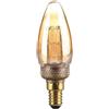 V-Tac VT-2152 Lampadina LED 2W E14 Vetro Ambrato con incisioni laser filamento bianco caldo 1800K - 217472