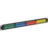 Pannello patch UTP 24 porte 45° per armadio Rack 19 1U