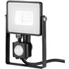 V-TAC PRO VT-10-S faro led 10W ultra slim nero con sensore PIR bianco naturale 4000K IP65 - SKU 437