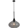 V-TAC VT-7281 Lampadario led a goccia in Vetro 1MT Ф285mm finitura lucida nero con portalampada E27