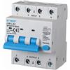 ETTROIT Interruttore Magnetotermico Differenziale 3P+N 10A 30mA 380V-6KA 4 moduli din JX261061
