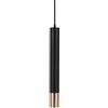 V-TAC VT-977 Lampadario led portafaretto pendente a sospensione GU10 in alluminio nero e oro 60*500mm- sku 6689