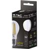 V-TAC VT-2334 Lampadina led 4W E27 4000k lampada filamento bulbo A60 vetro trasparente sku 2991