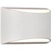 V-TAC VT-815 Lampada LED da muro smd 10W up/down doppio fascio da parete alluminio bianco wall light 4000K IP54 - SKU 218683